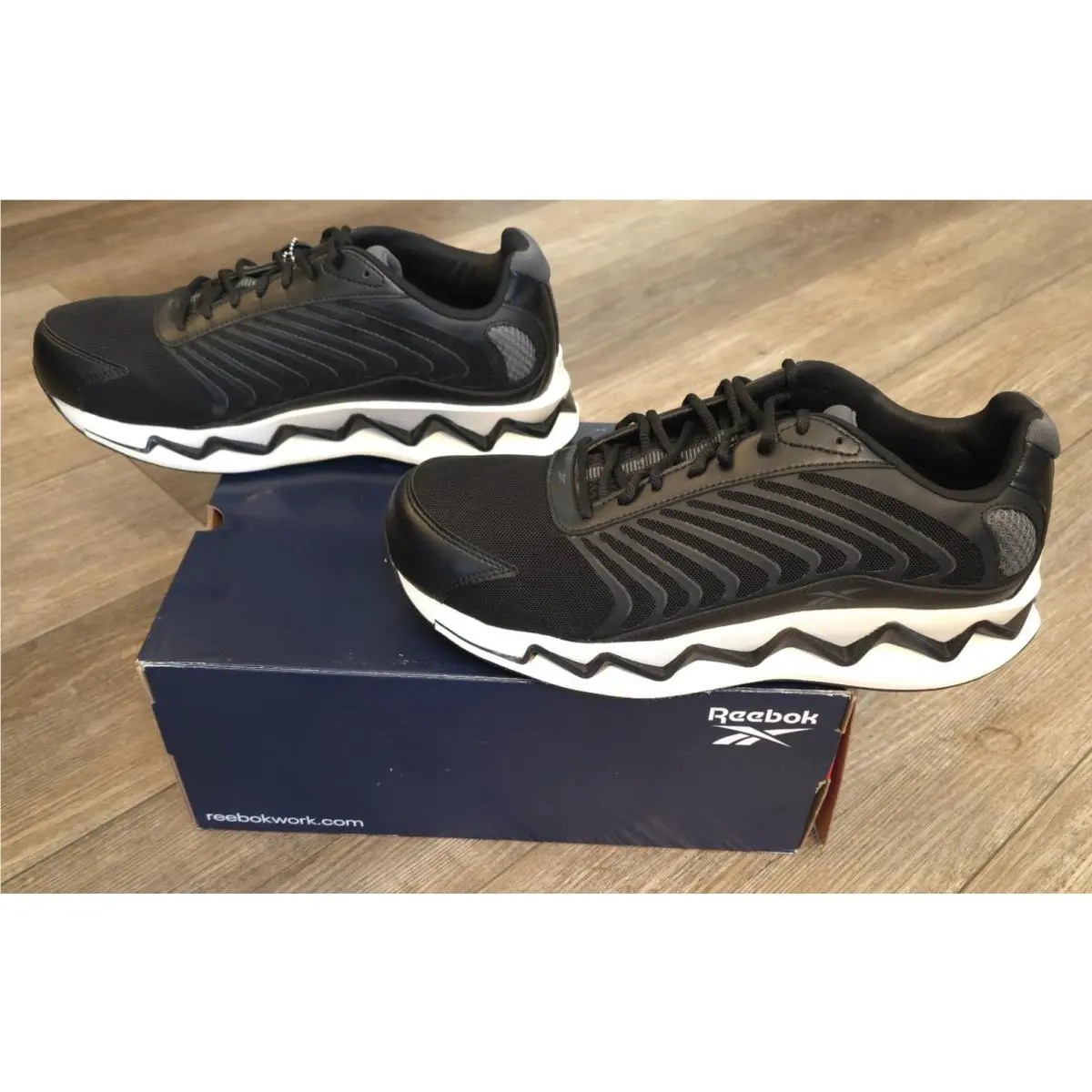 Reebok shoes - Zig Elusion Heritage Work - Zig Elusion Heritage Work - RB3221 - Black (UPC: 690774615458) 3