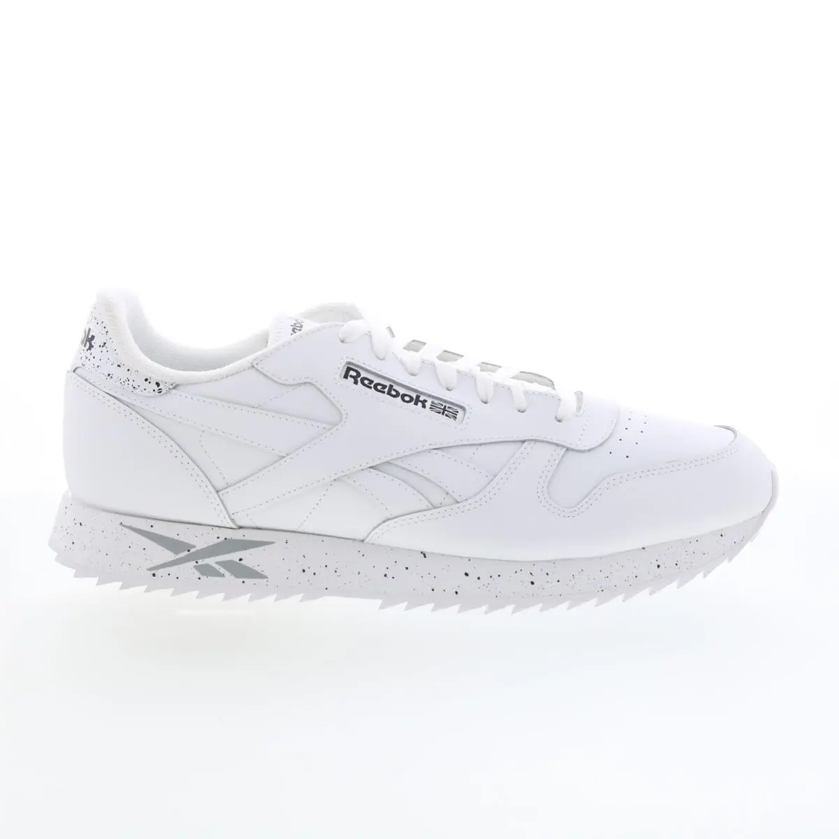 Reebok Classic Leather Ripple Mens White Leather Lifestyle Sneakers Shoes 12