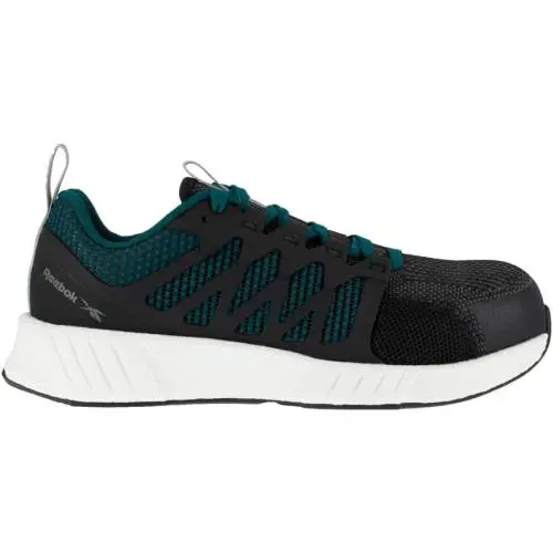 Reebok Fusion Flexweave Composite Toe Work Shoes Womens Black Purple Mesh 10.5 w - Black