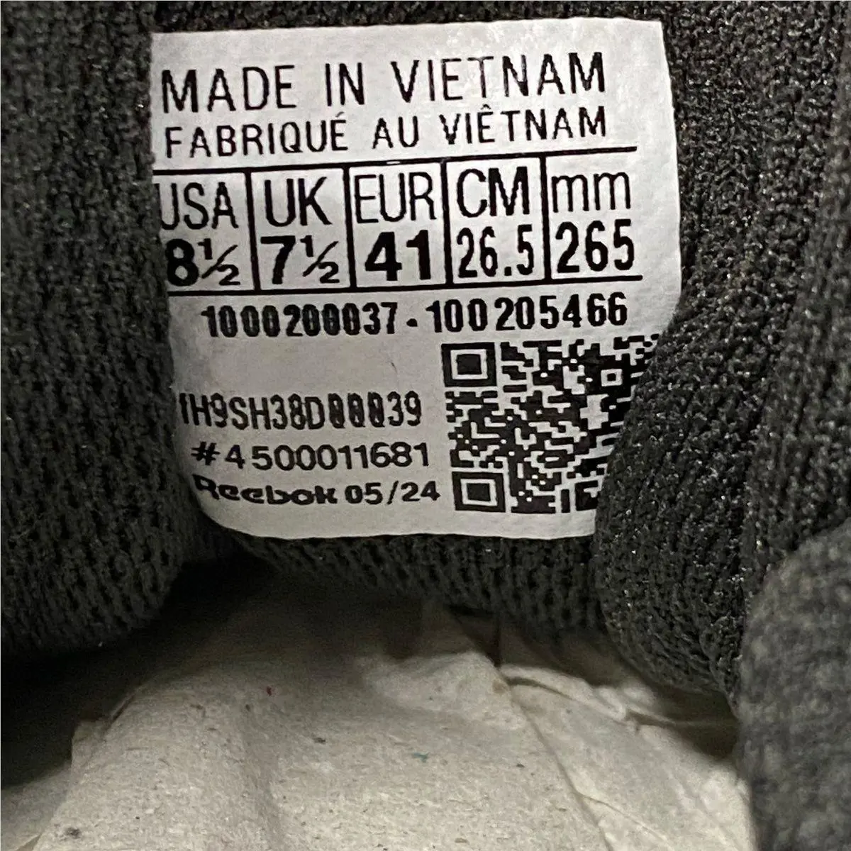 Reebok shoes - VS176913 - vs-176913 - Gray (UPC: 197225841973) 1