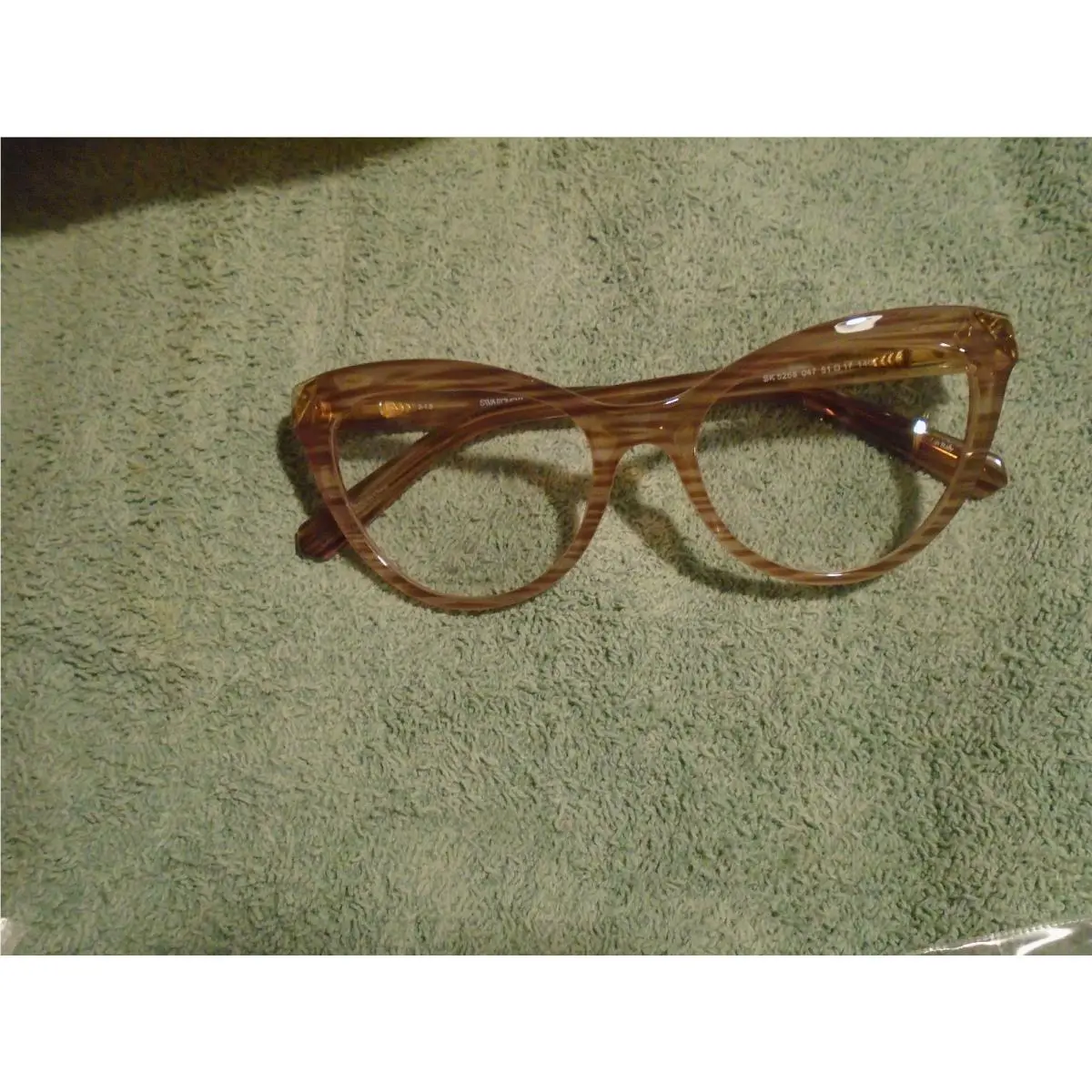 Swarovski SK 5268 047 Light Brown Eyeglasses Frames 51-17-140MM W/case