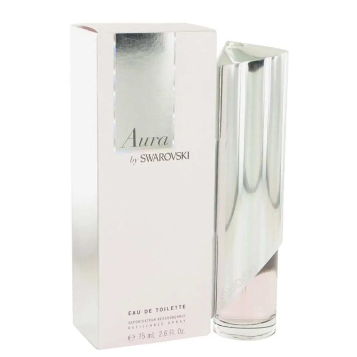 Aura by Swarovski Eau De Toilette Edt Refillable Spray 2.6 oz/75ml Box