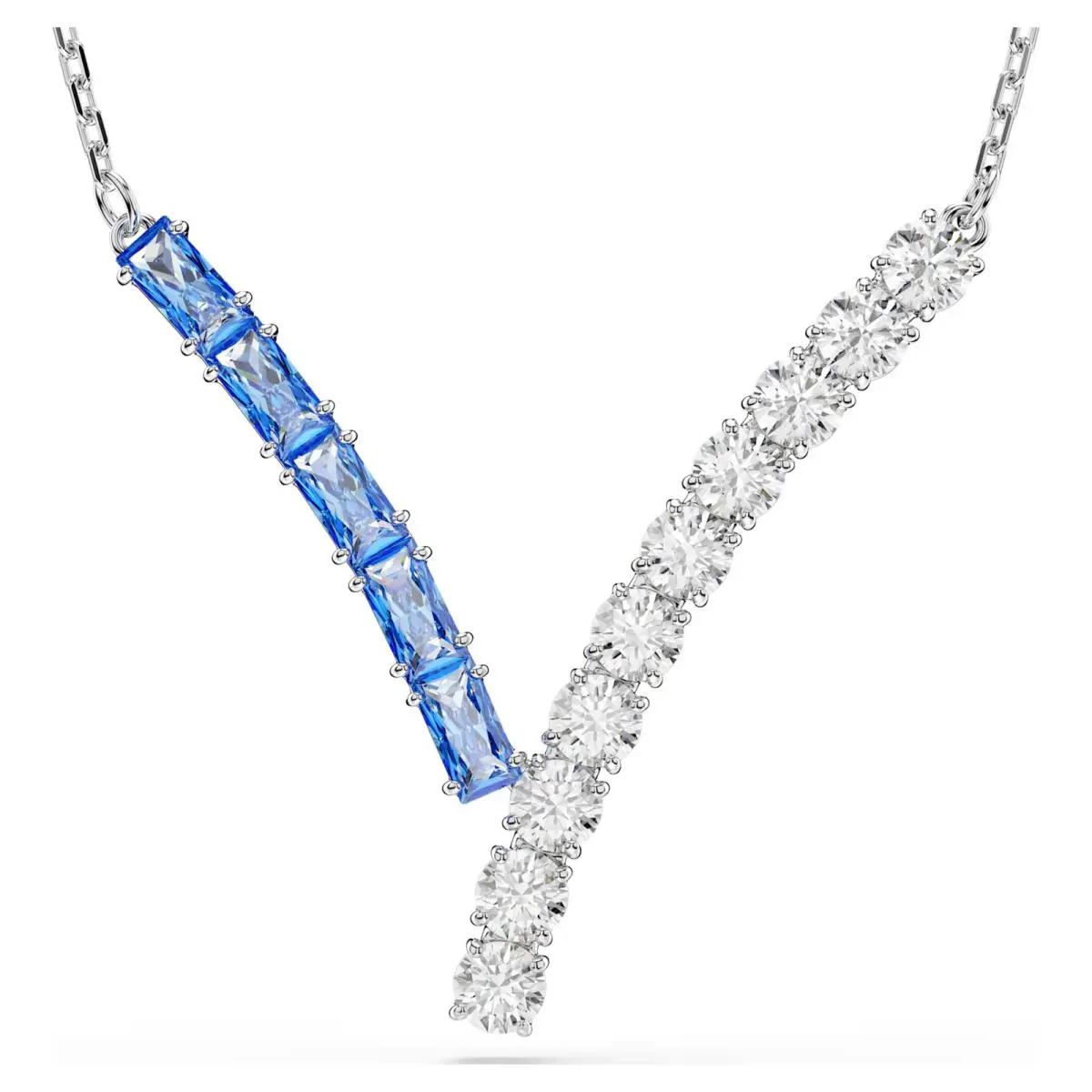 Swarovski Zirconia Matrix Pendant Mixed Cuts Blue Rhodium Plated 5732265
