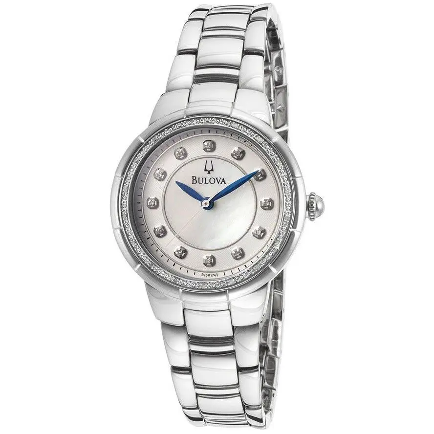 Bulova 96R174 Rosedale Collection Diamond Mother of Pearl Dial Ladies Watch