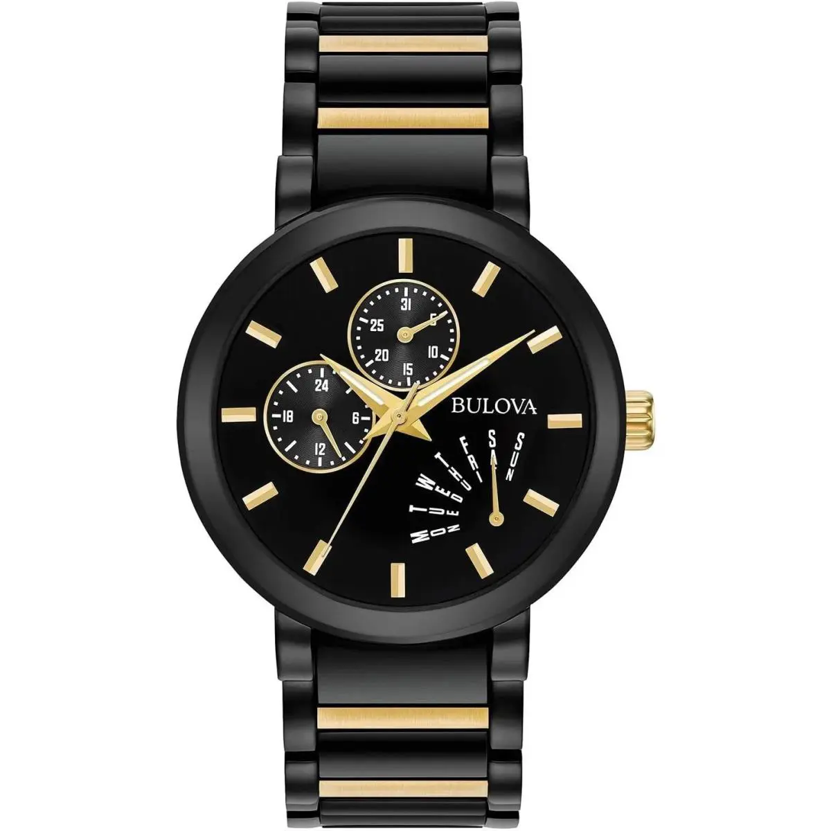 Bulova 98C124 Chronograph Modern Futuro Two-tone Stainless Steel Bracelet Watch