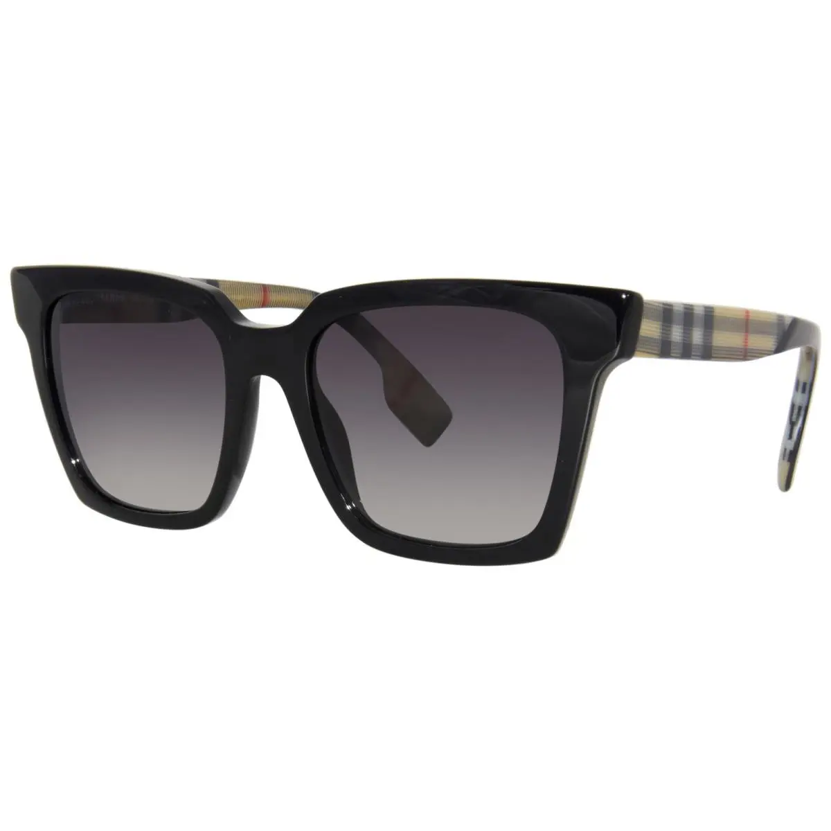 Burberry Maple B-4335 3929/8G Sunglasses Women`s Transparent Crystal/grey Grad - Frame: Black, Lens: Gray