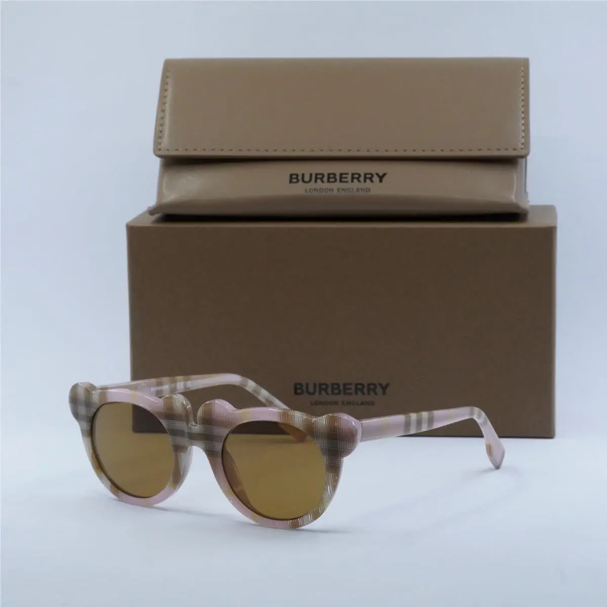 Burberry JB4355 397273 Check Pink/bronze 43-20-125 Sunglasses