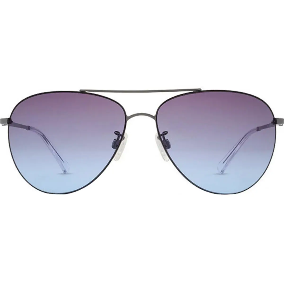 Vonzipper Men`s Wingding Gunmetal Gloss/gray Blue Gradient One Size Sunglasses