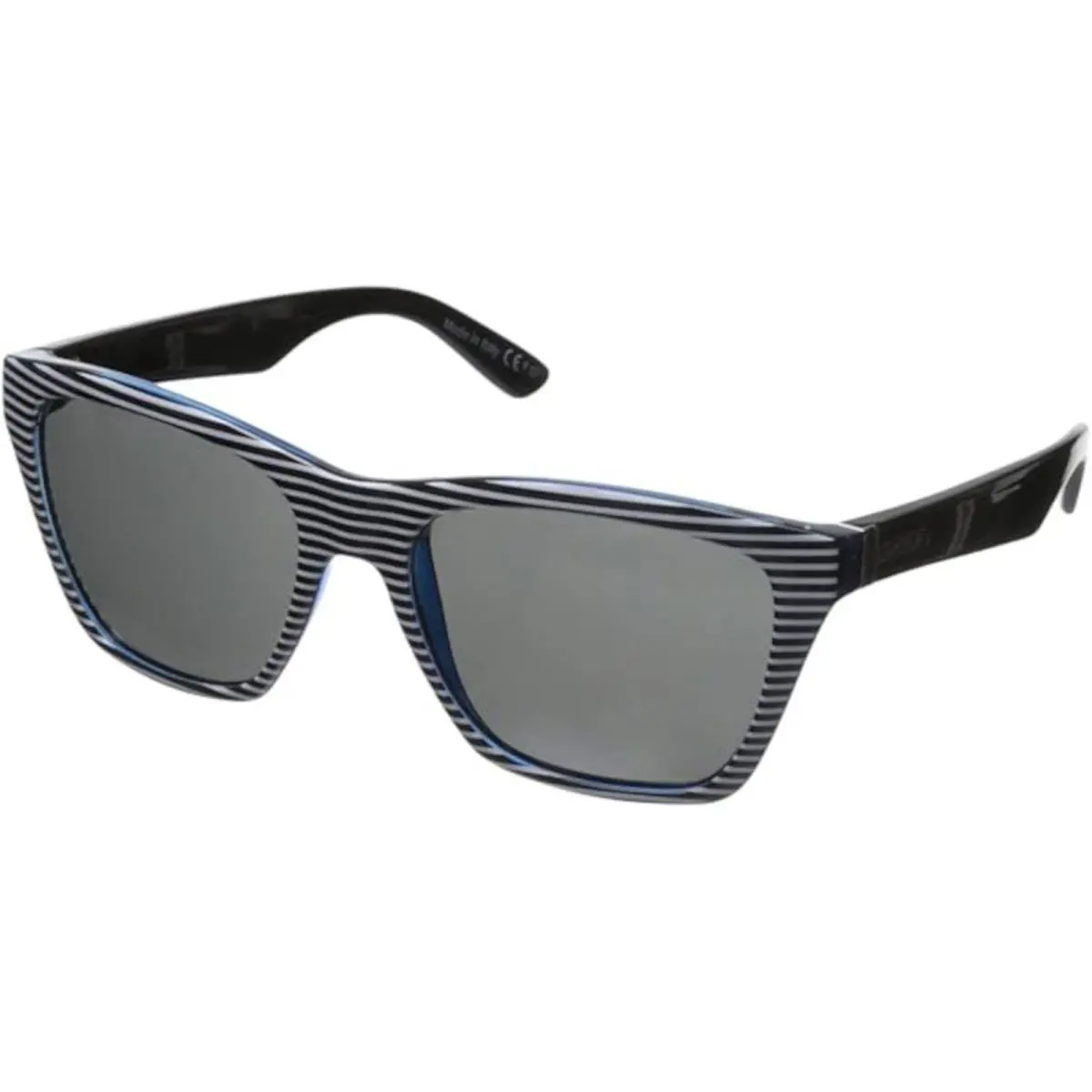 Vonzipper Men`s Booker White Stripes Blue W/grey One Size Sunglasses