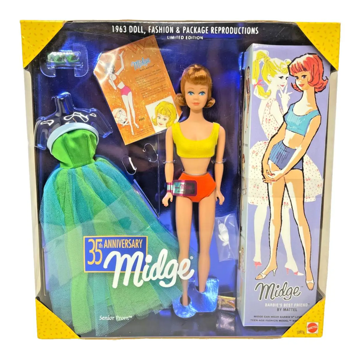 1997 Mattel Barbie 35th Anniversary Midge Reproduction - 18976