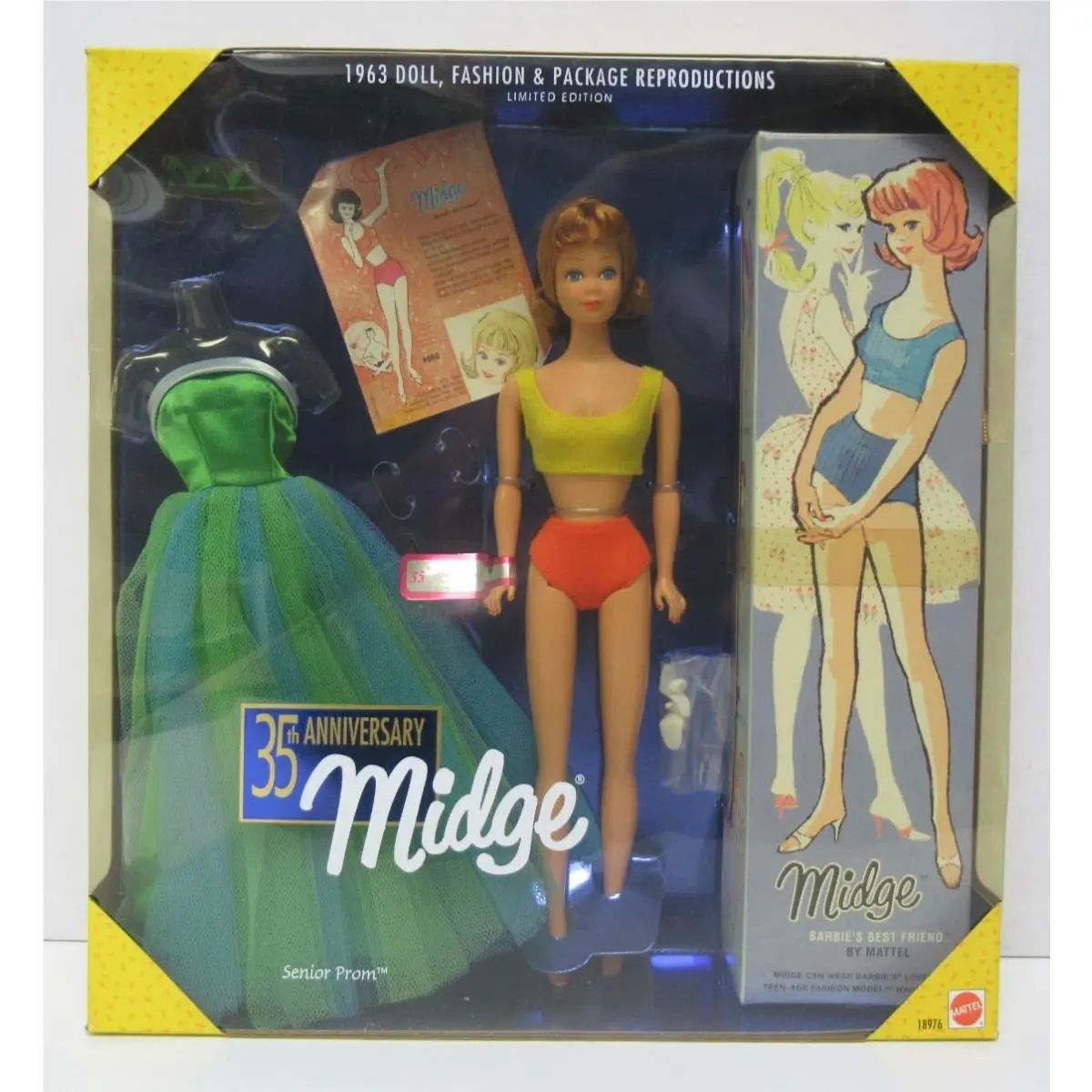 1997 Mattel Barbie 35th Anniversary Midge Reproduction - 18976