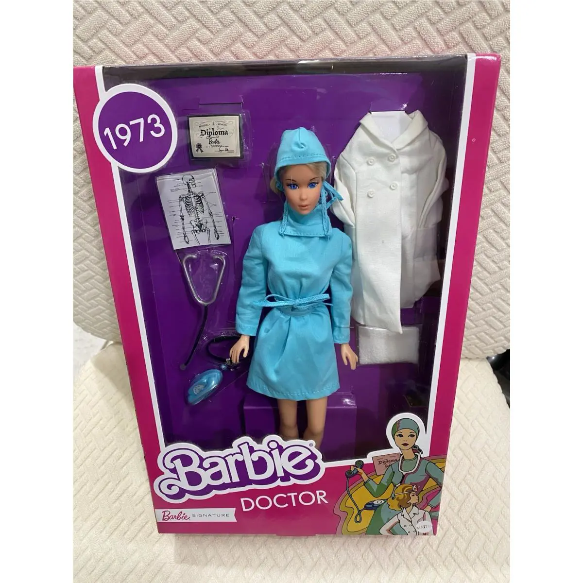 Barbie Signature 1973 Doctor Reproduction Doll Read
