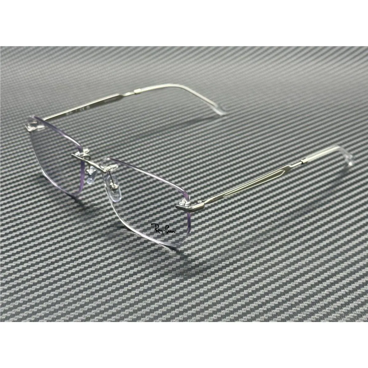 Ray Ban RX3768V 2501 Silver Transparent Unisex 56 mm Eyeglasses