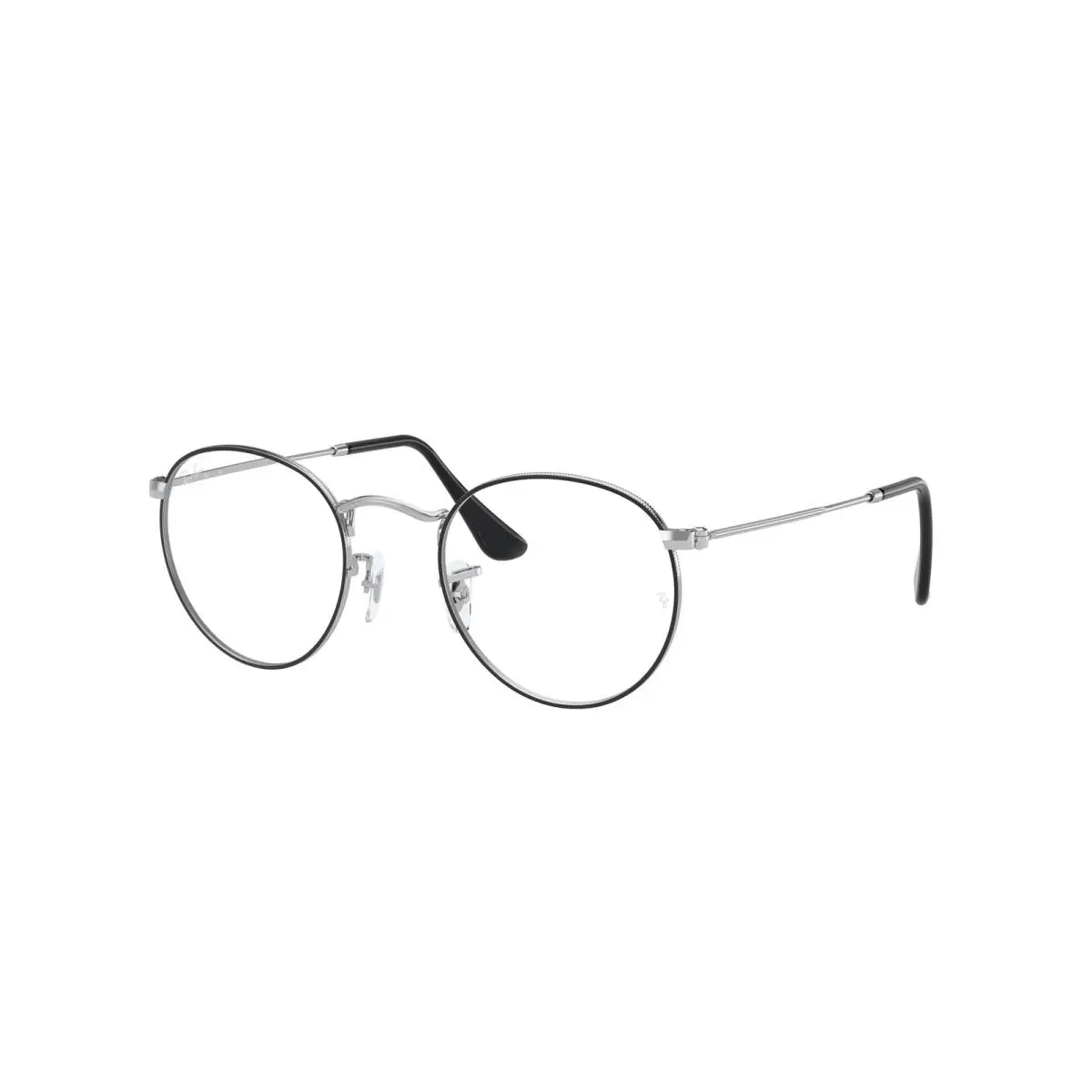 Ray-ban Optical RX 3447V Round Metal Black on Silver 2861 Eyeglasses