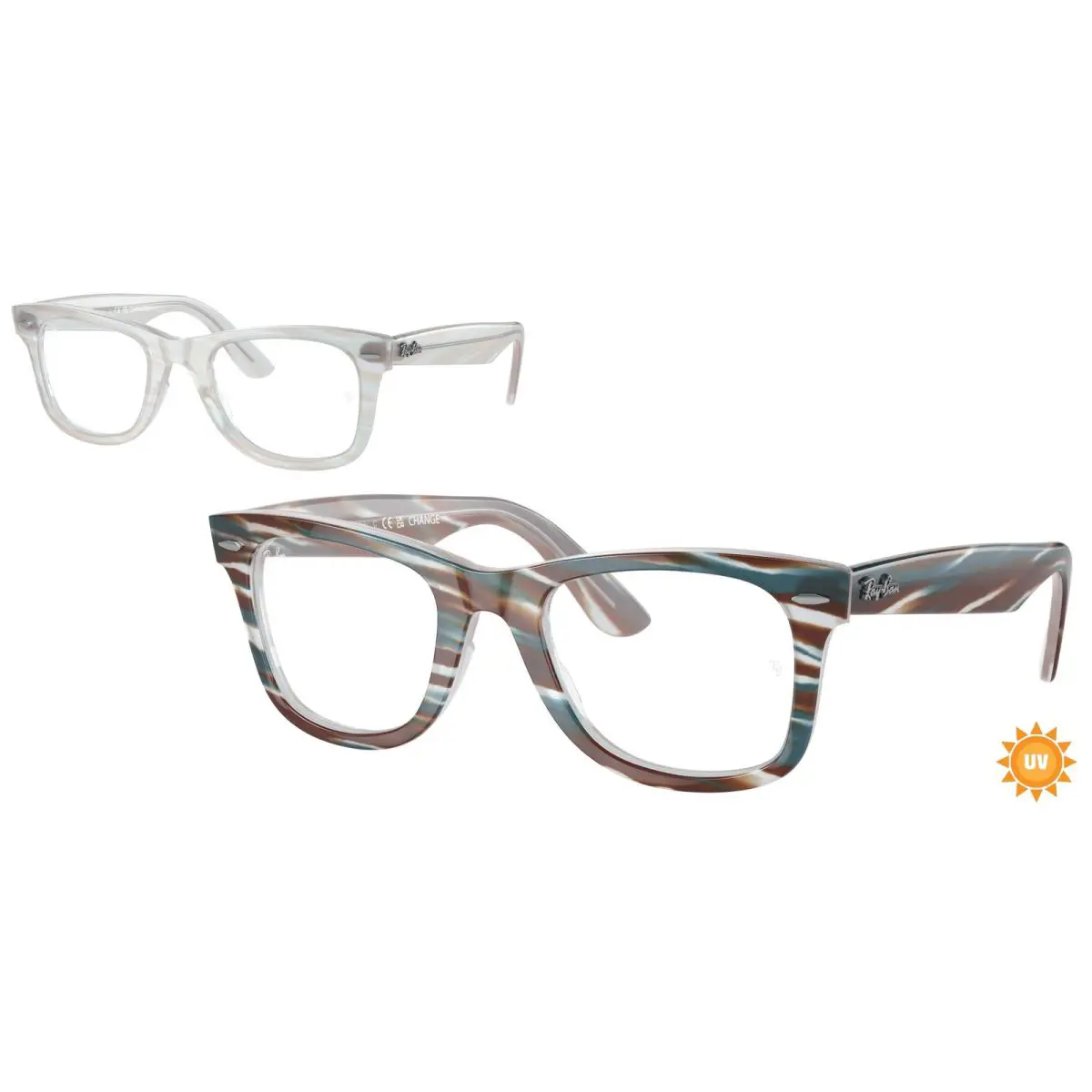 Ray-ban Optical RX 4340V Wayfarer Ease Photo Striped li 8382 Eyeglasses