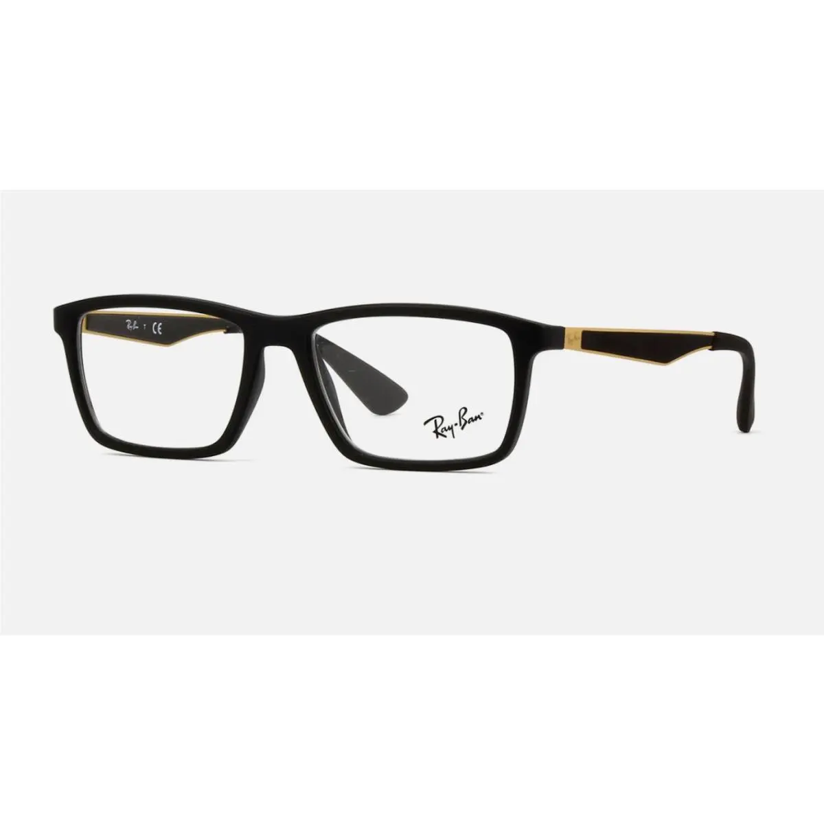 Ray-ban 0RX7056 5644 Matte Black/rectangular Unisex Eyeglasses 55-17-145mm