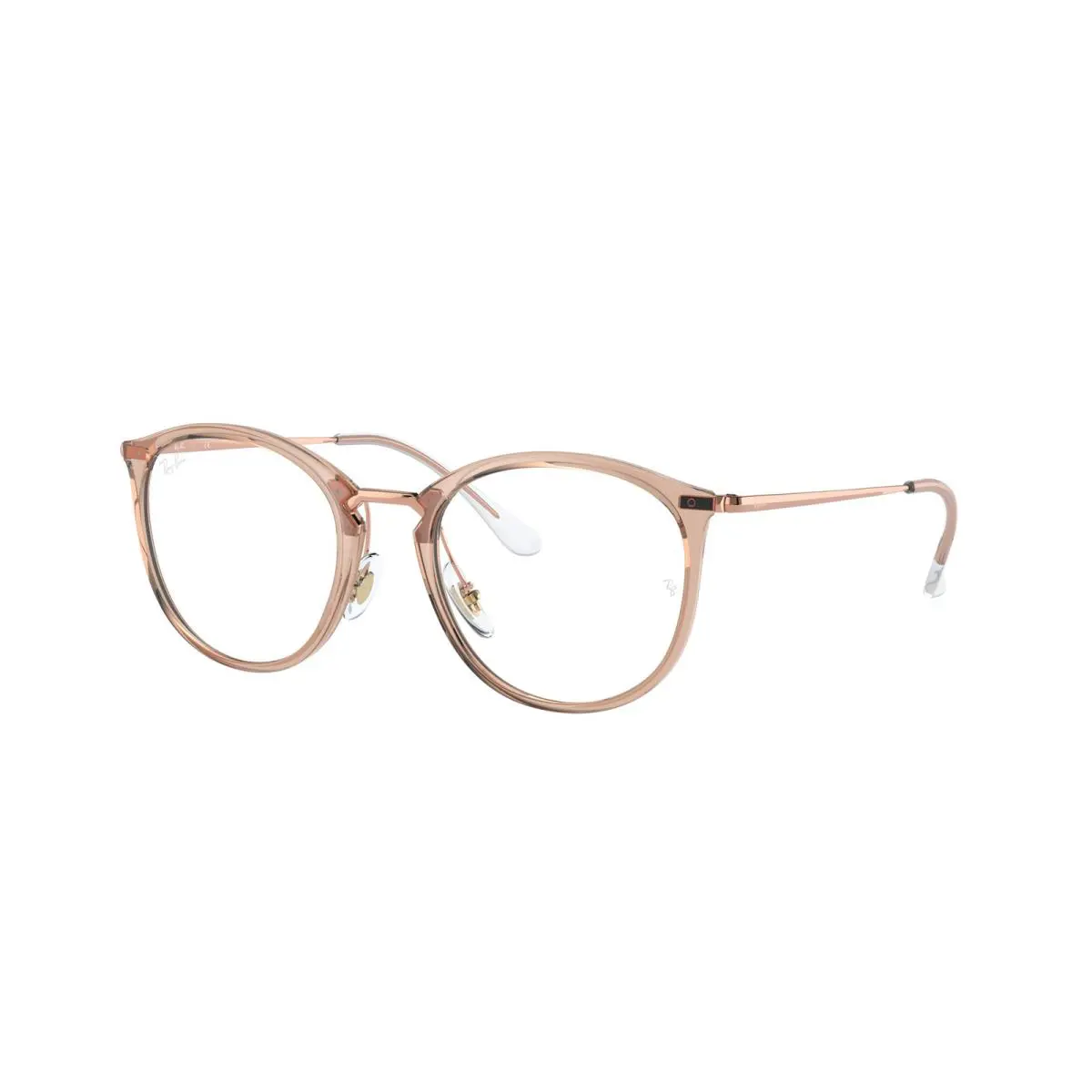 Ray-ban Optical RX 7140 Trasparent Light Brown 8124 Eyeglasses