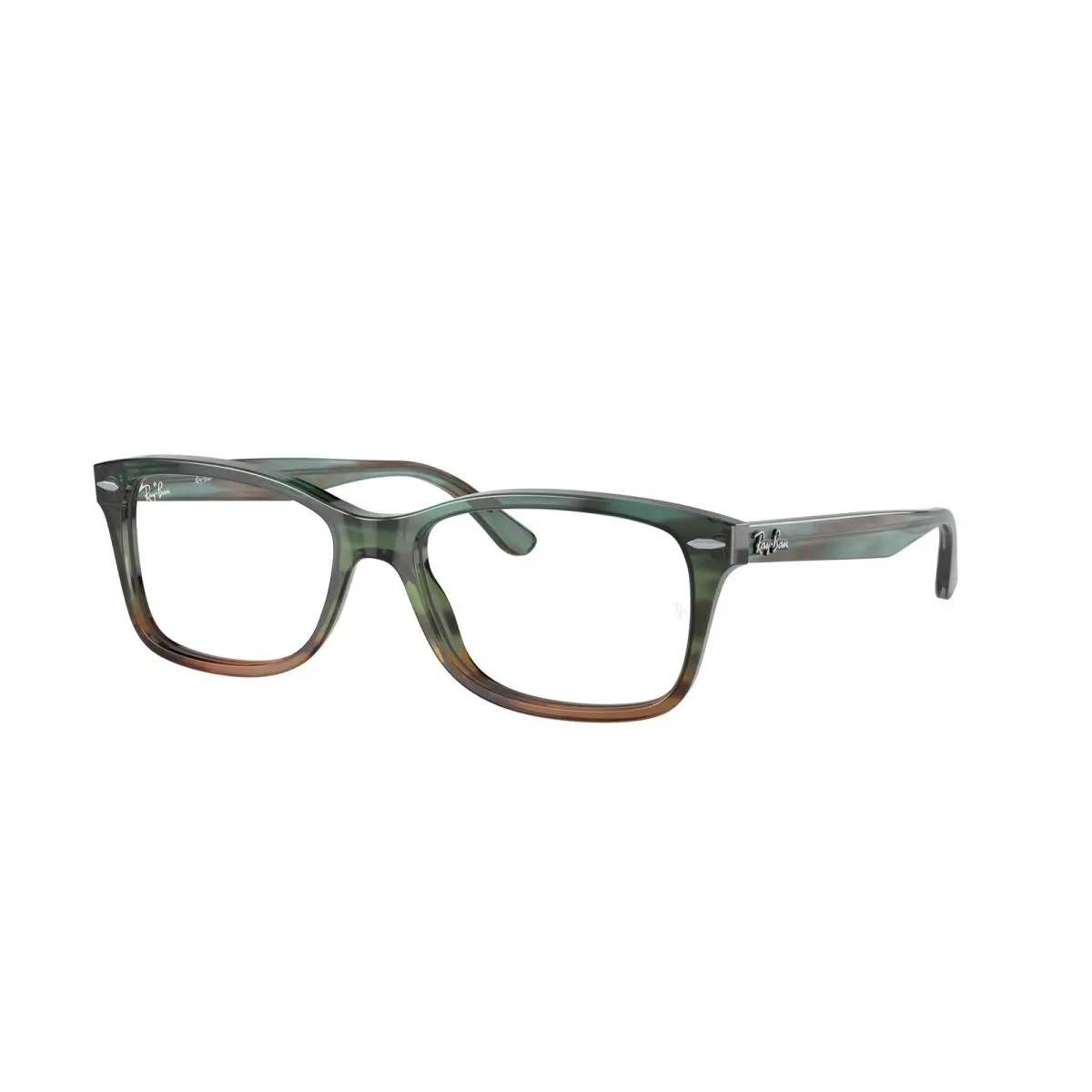 Ray-ban Optical RX 5428 Striped Blue Gradient Green 8252 Eyeglasses