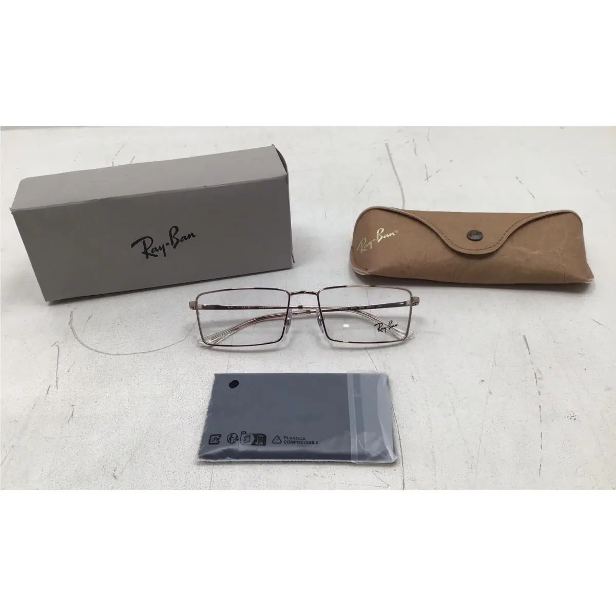 Ray-ban Unisex Eyeglass Frames Emy 0RX6541 In Copper Size 58