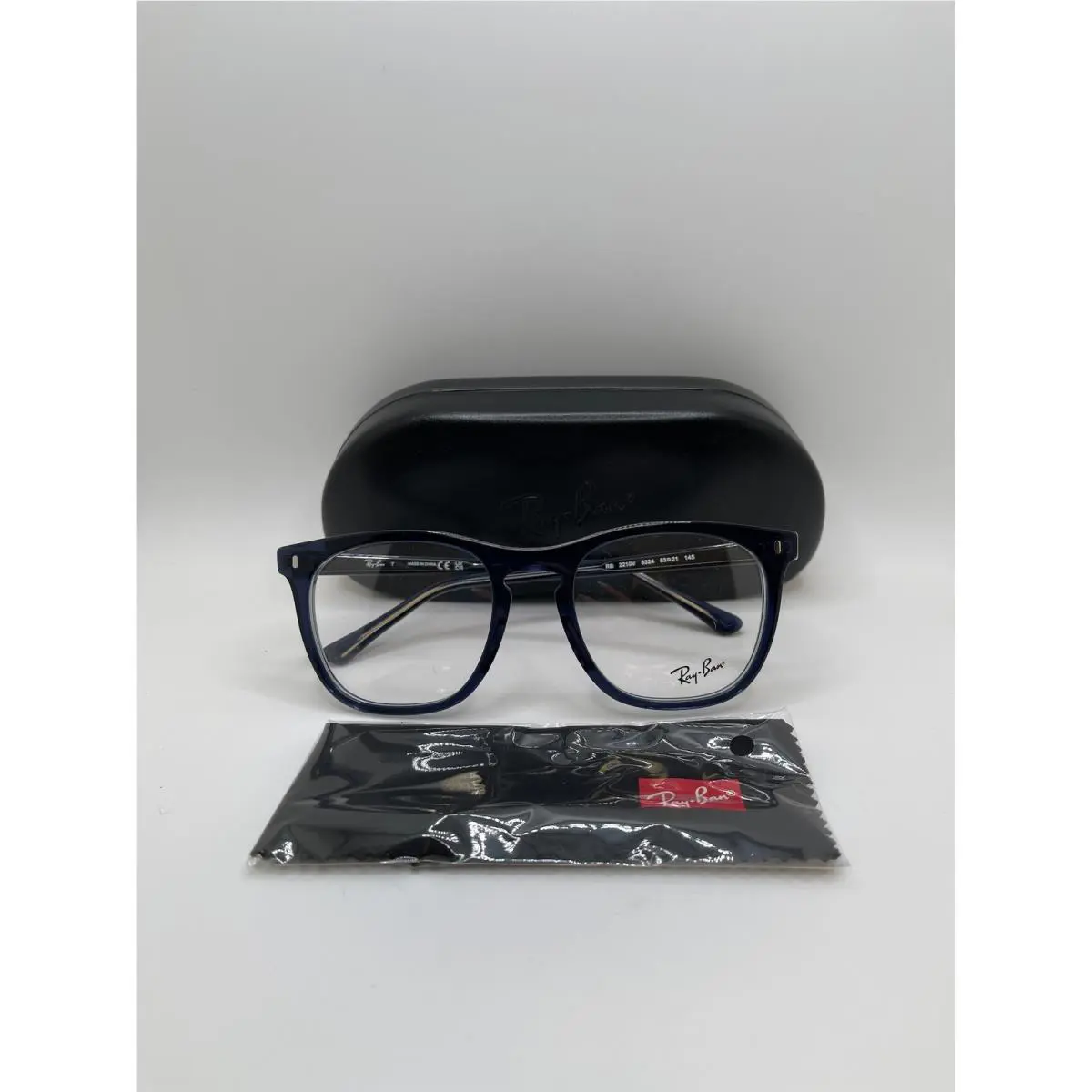 Ray-ban 0RX2210V - Demo Lens - Blue on Transparent Blue