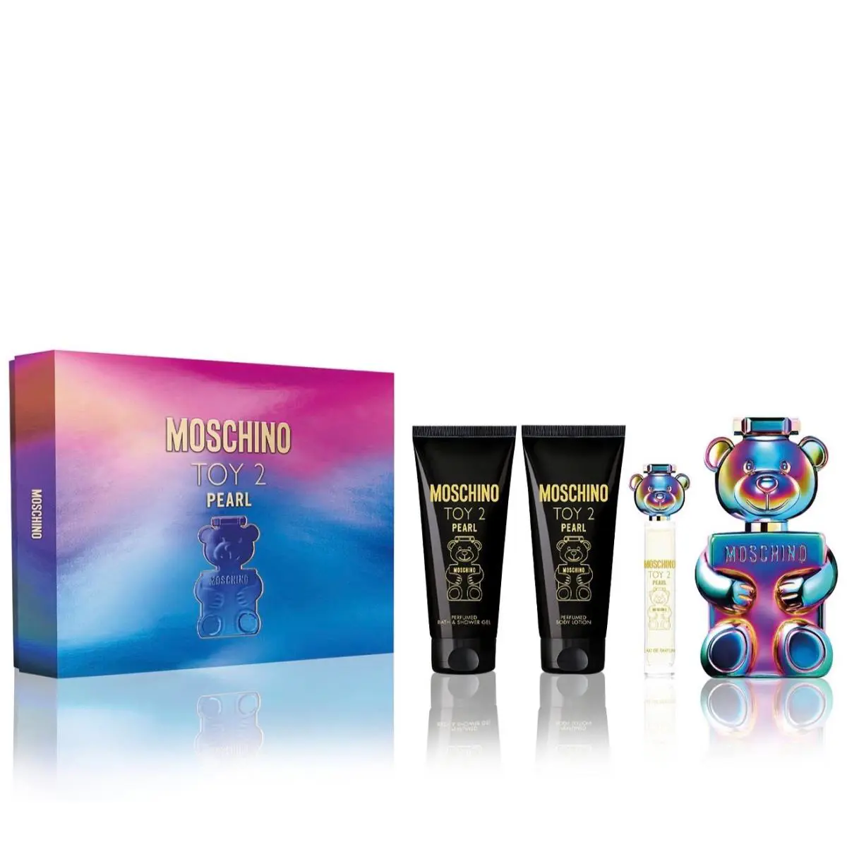 Moschino Toy 2 Pearl 4PCS Gift Set 3.4oz Edp +0.33oz Edp +3.4oz Lotion + 3.4 Gel