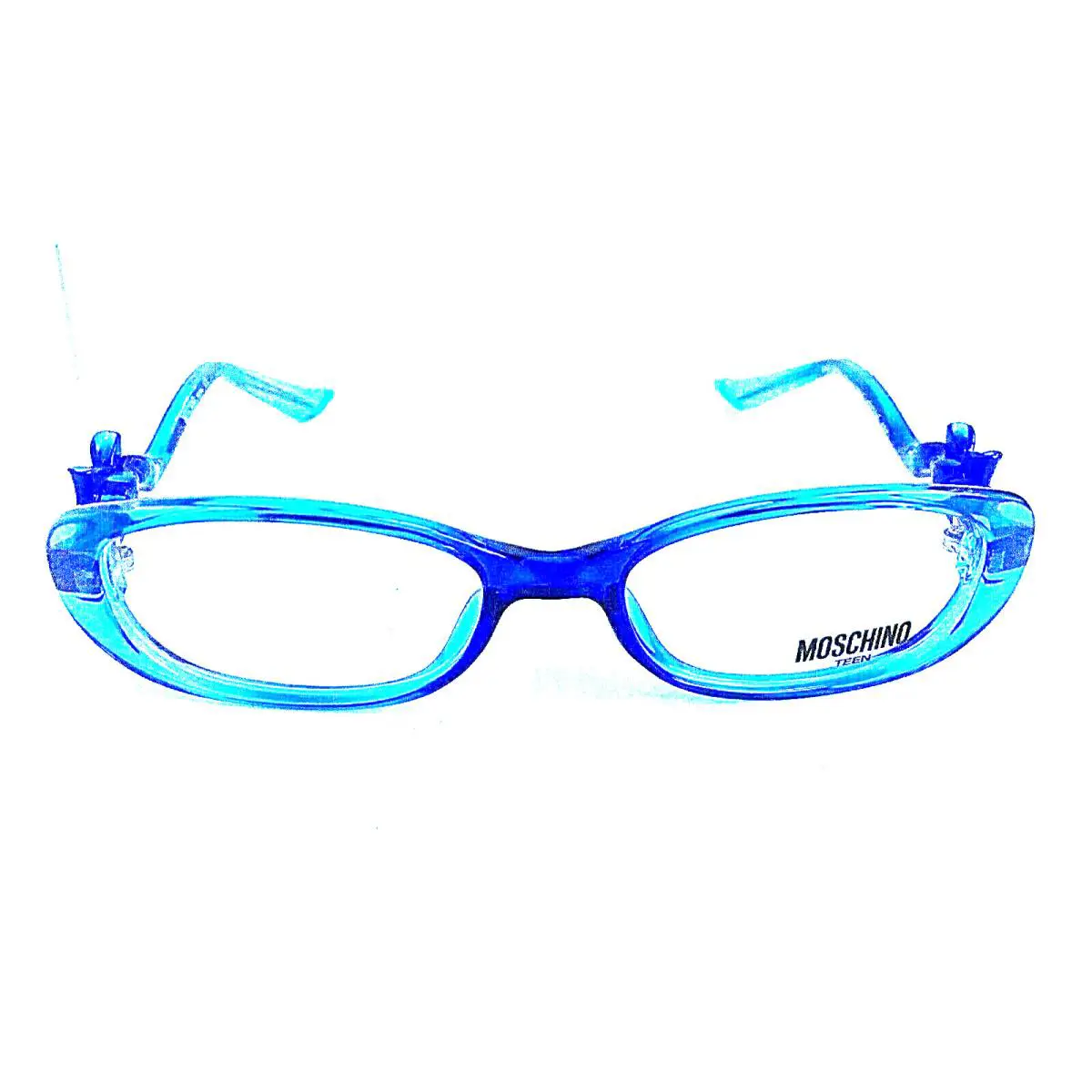 Girls  47mm Blue Girls Eyeglasses Frame by Moschino
