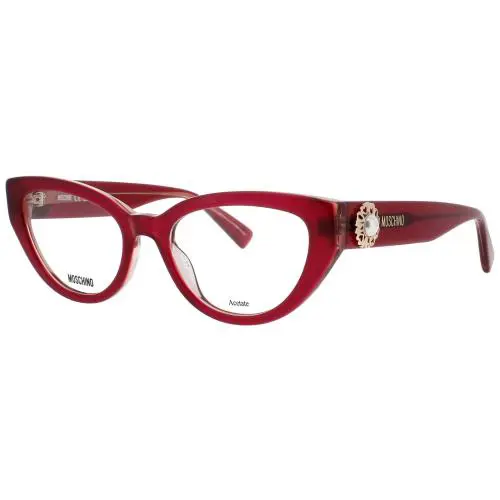 Moschino MOS631-0LHF-52 Eyeglasses Eye Glasses Lhf Burgundy 52mm