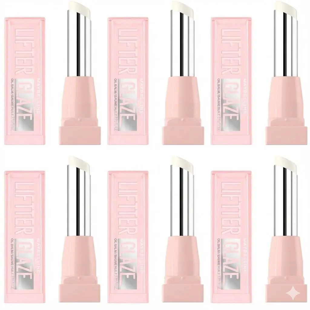Lifter Glaze Oil Balm with Hydrating Oil Clear Crave 6 Pack by Maybelline