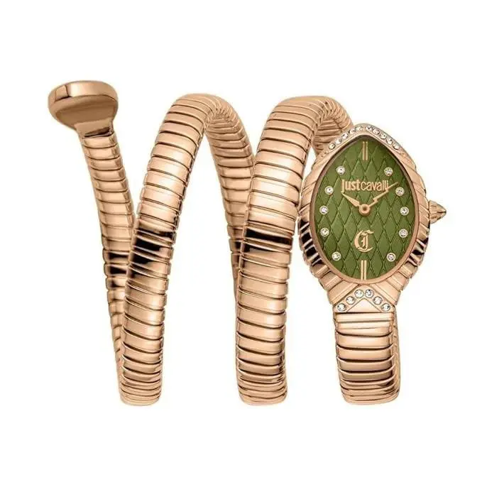 Women`s JC1L323M0045 Signature Snake Rose Gold Quartz Watch by Just Cavalli