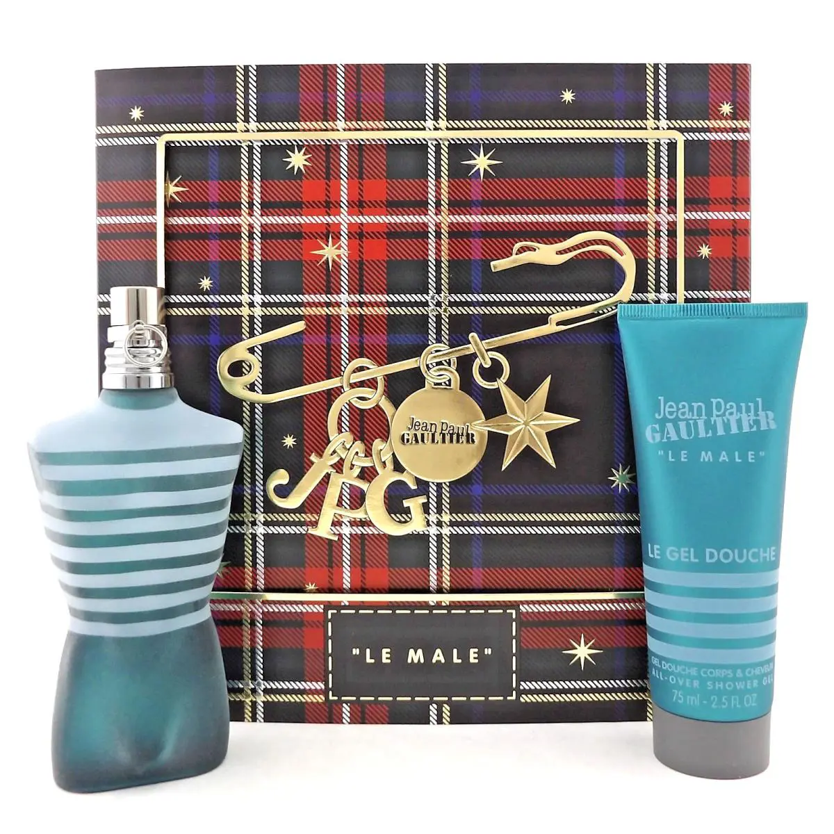 Jean Paul Gaultier Le Male 2.5 oz Edt Spray + 2.5 oz Shower Gel. Set For Men