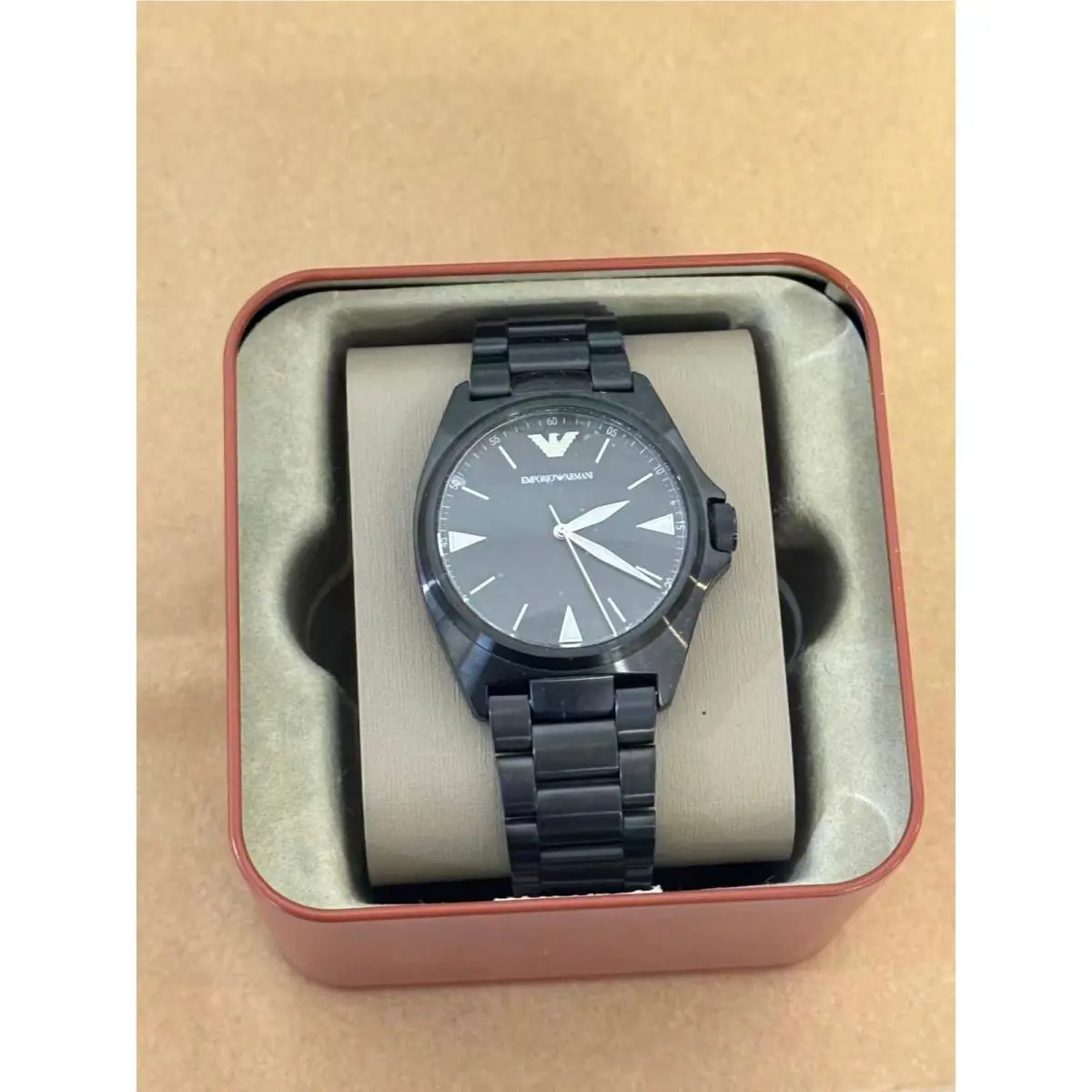 Emporio Armani Nicola AR11257 Men`s Watch with Black Dial