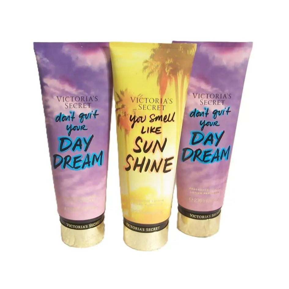 Victoria`s Secret You Smell Like Sunshine Don`t Quit Your Daydream Lotion x3