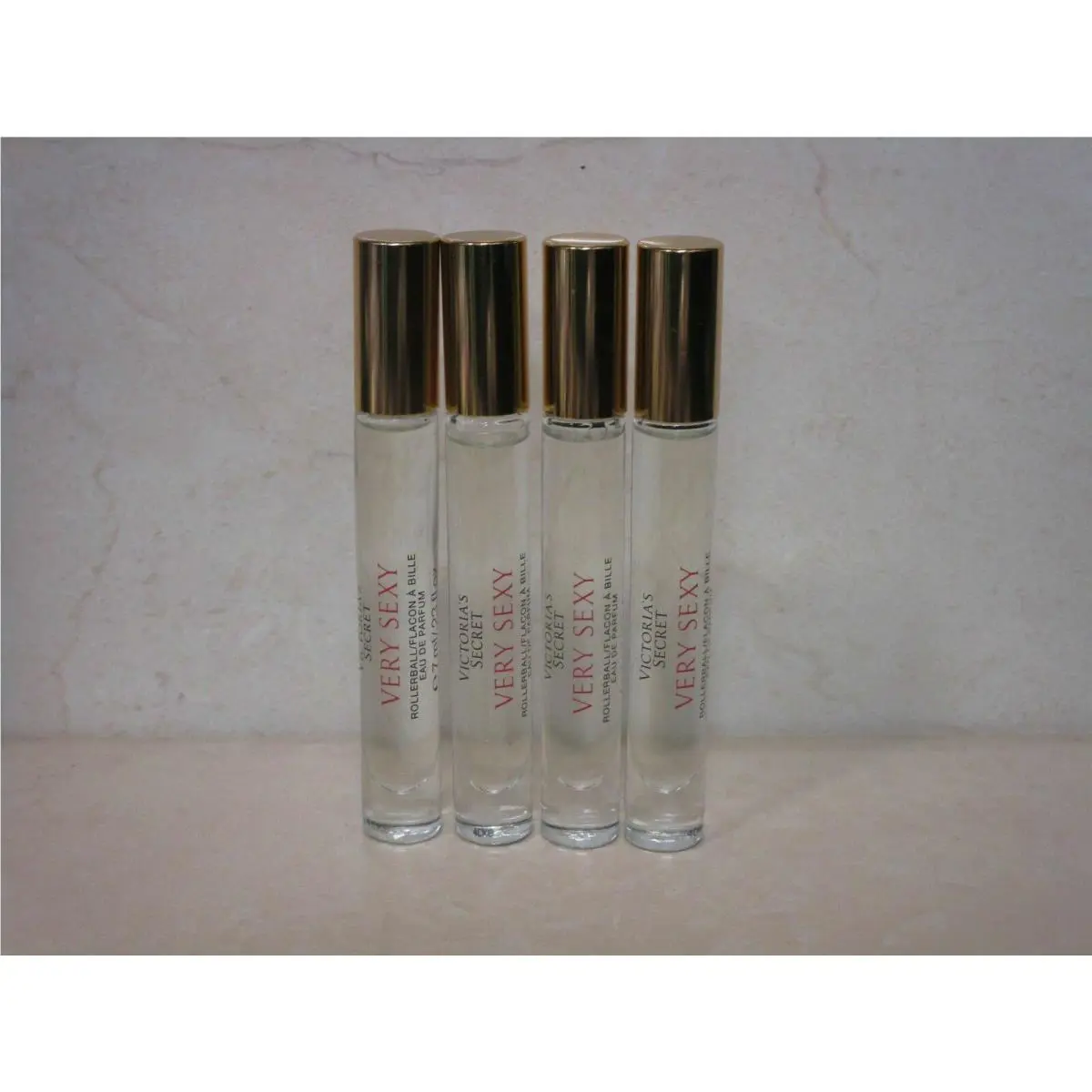 Victoria`s Secret Very Sexy Eau DE Parfum Rollerball 0.23 OZ Lot OF 4