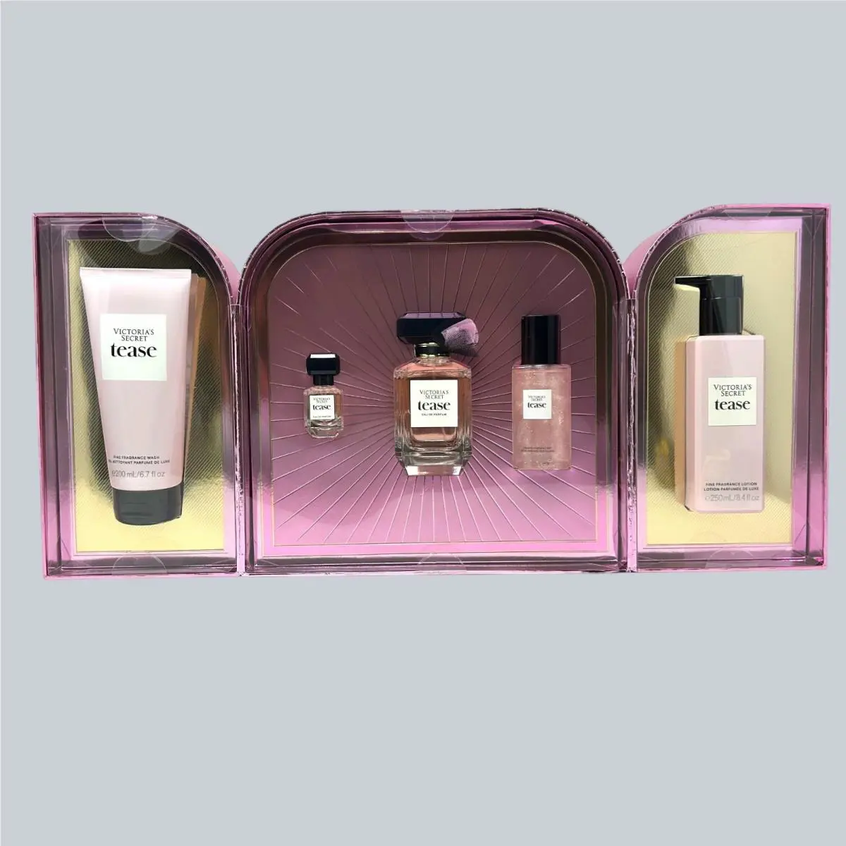 Victorias Secret Tease Gift Set 5-Piece Set W/ Perfume Lotion More Limited Edi