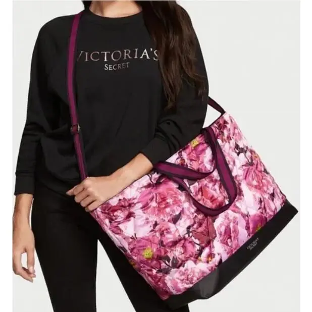 Victoria/s Secret Pink Rose Over Night Weekender Tote Womens Bag