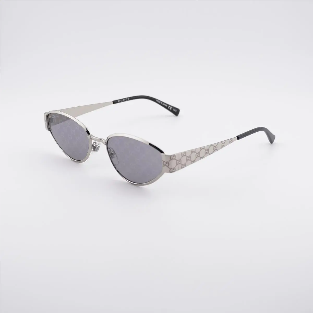 Gucci GG1853S 002 Silver/grey with GG Pattern Silver Mirror 55-19-145