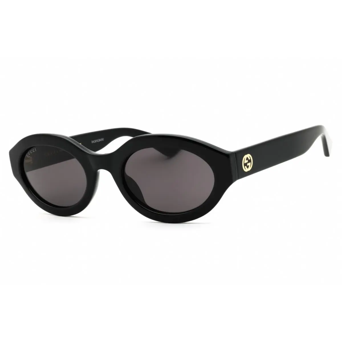 Gucci GG1579S 001 Sunglasses Black Frame Dark Grey Lenses 53mm