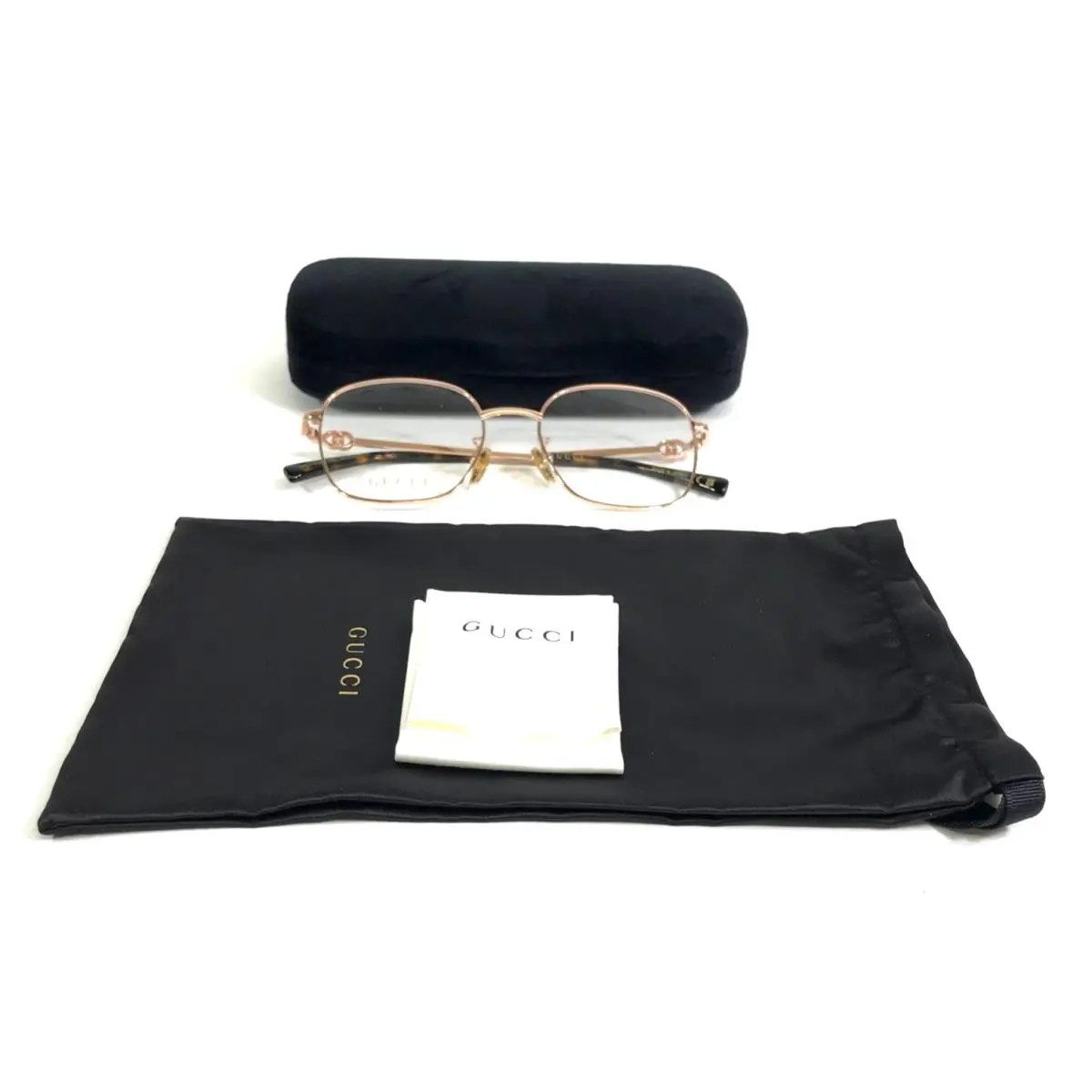 Gucci Eyeglasses Frames GG2006OA 003 Rose Gold Wire Rim Asian Fit 53-18-145