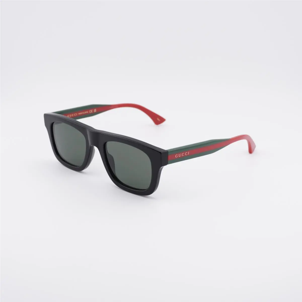 GG1991S 001 Shiny Black/red/grey 52-21-145 Sunglasses by Gucci