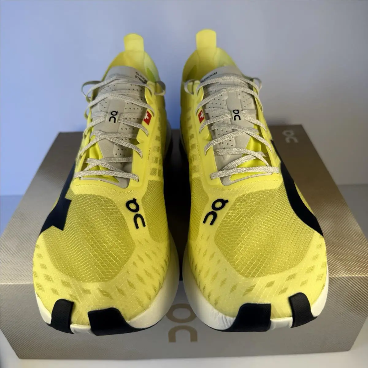 On-Running shoes - Cloudboom Strike - Cloudboom Strike - 3ME30483331 - Limelight / Wolf (Yellow / Gray / Black) 3