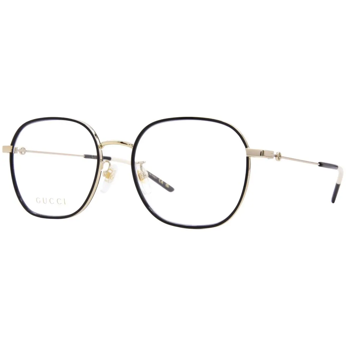 Gucci GG1198OA 003 Eyeglasses Frame Gold Full Rim Oval Shape 53mm