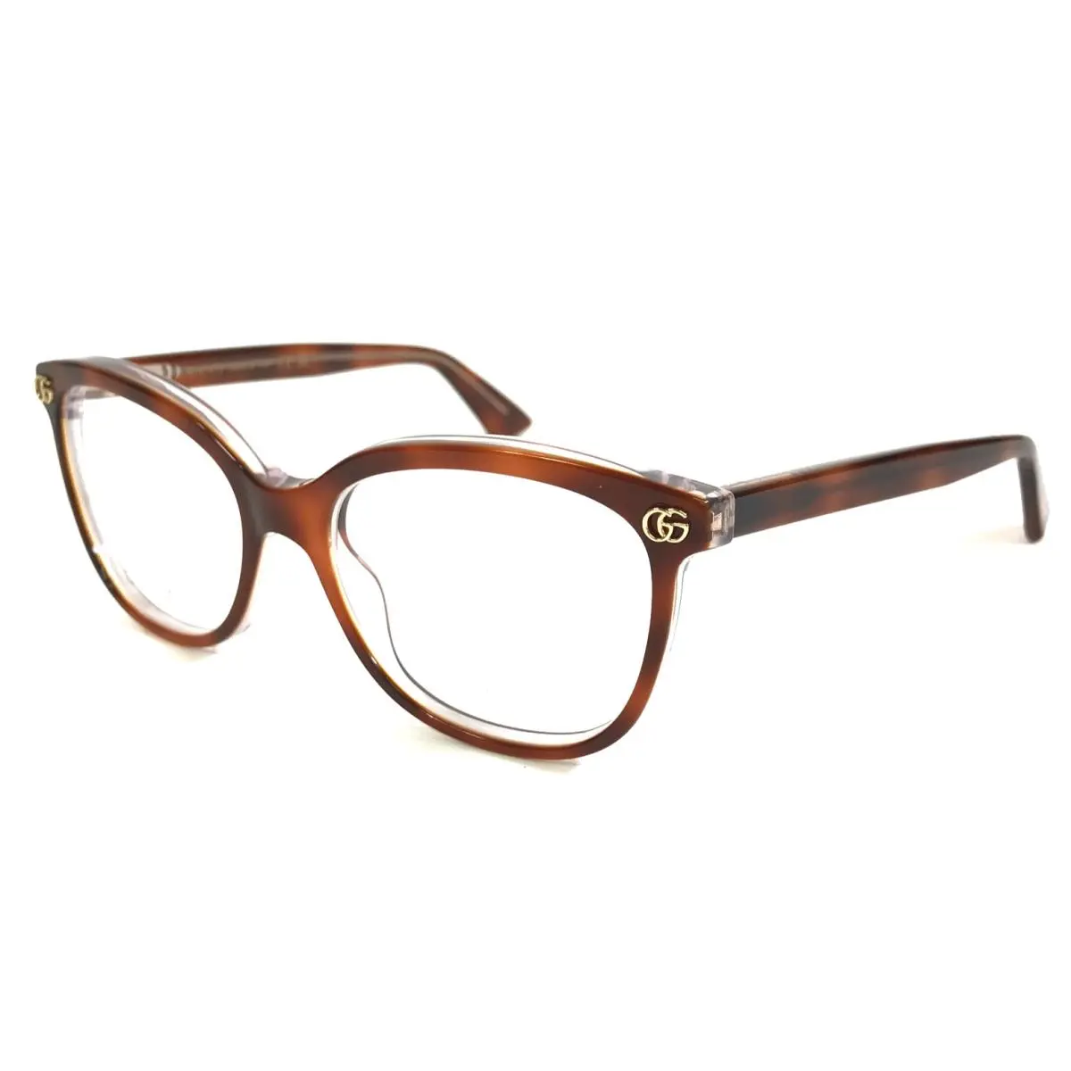 Gucci Eyeglasses Frames GG1816O 004 Clear Tortoise Square Full Rim 51-16-140