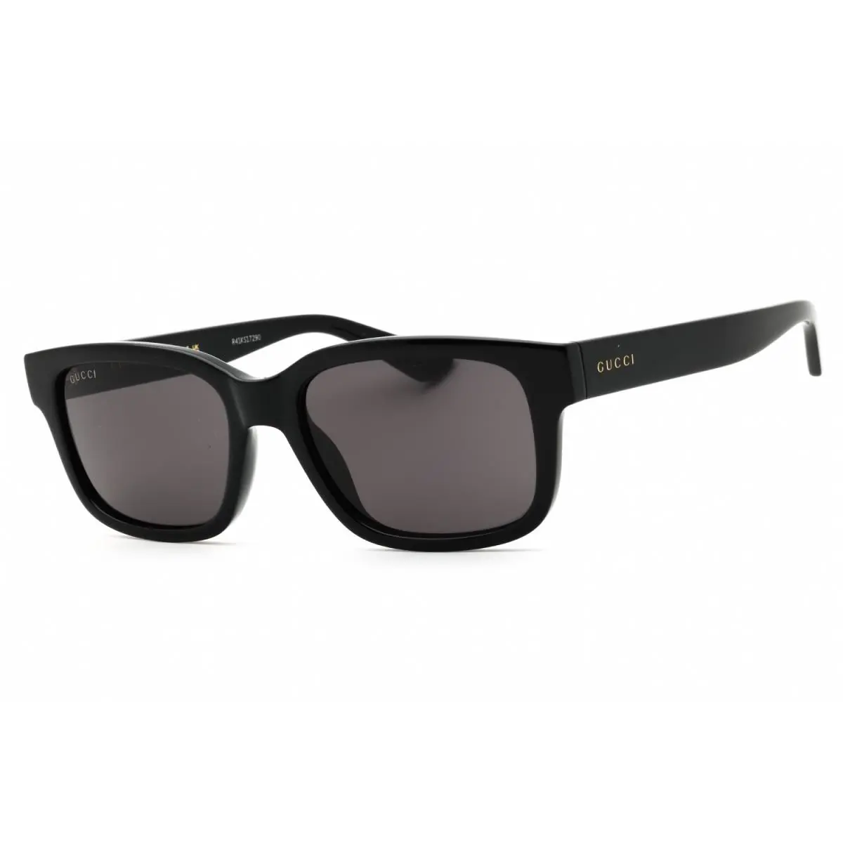 Gucci Grey Rectangular Men`s Sunglasses GG1583S 001 56 GG1583S 001 56 - Black, Frame: Black, Lens: Grey