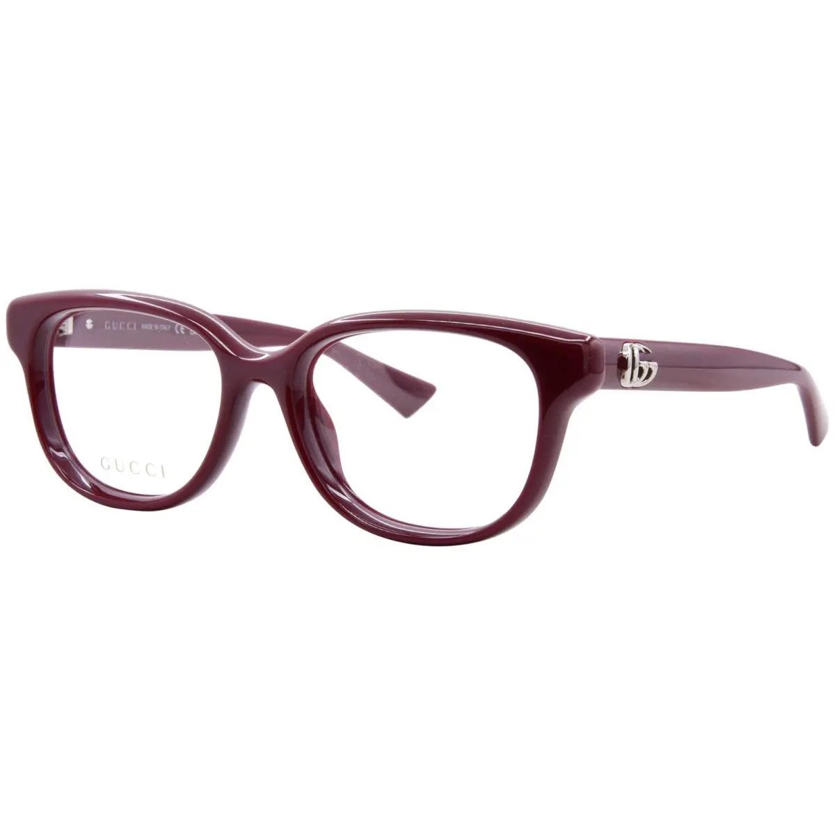 Gucci GG1978O 003 Eyeglasses Women`s Burgundy Full Rim Square Shape 52mm - Frame: Red