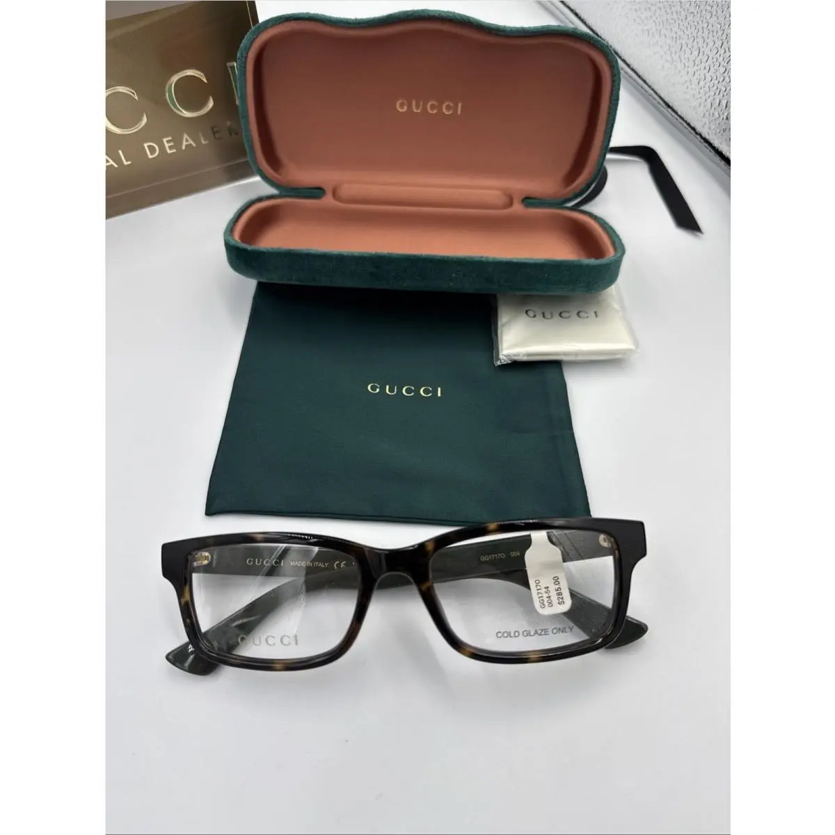 Eyeglasses GG17170 004 Lens 54mm Bridge 19mm Temple 145mm Tortoise Fra by Gucci