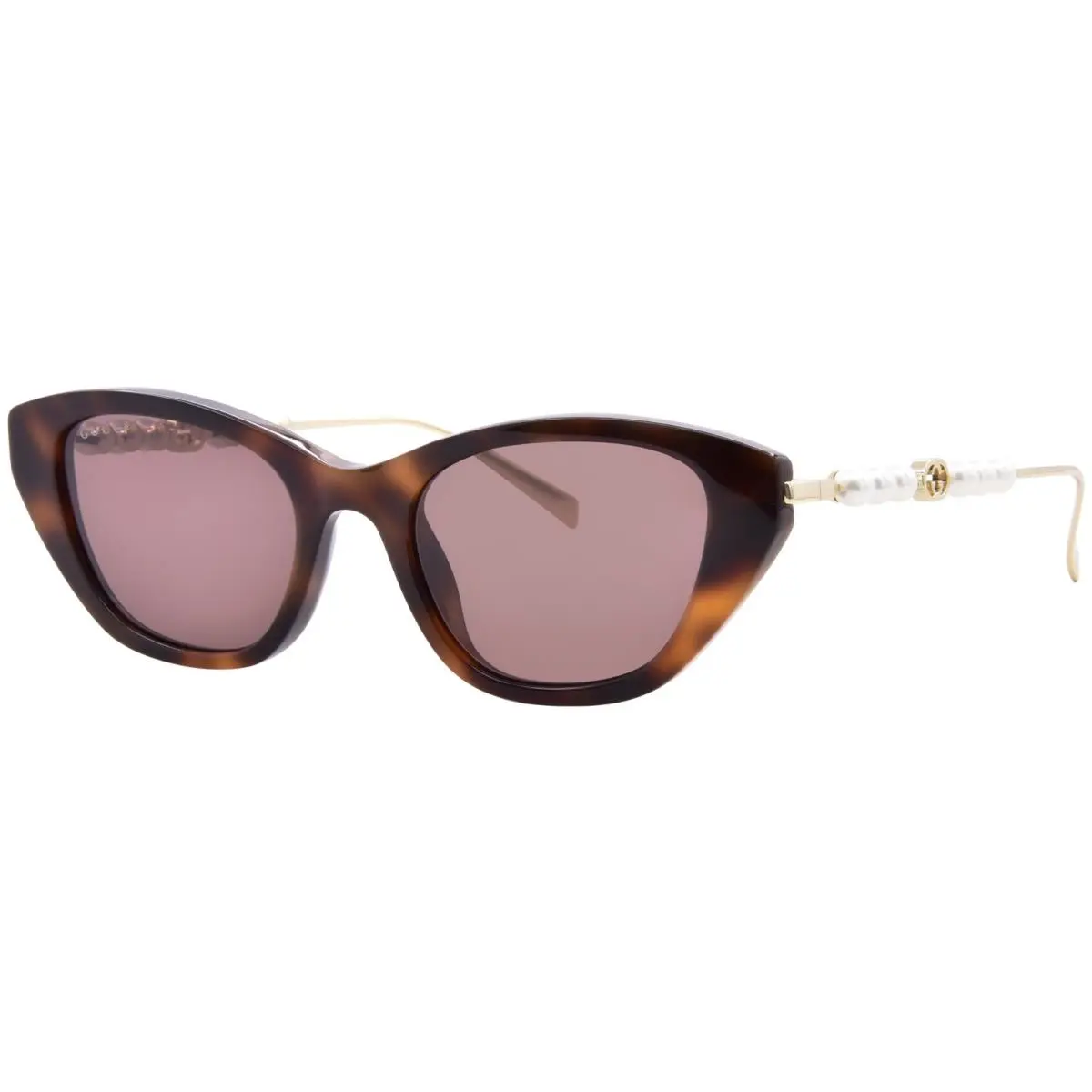 GG1968S 003 Sunglasses Women`s Havana/gold/brown Lenses Cat Eye 50mm by Gucci