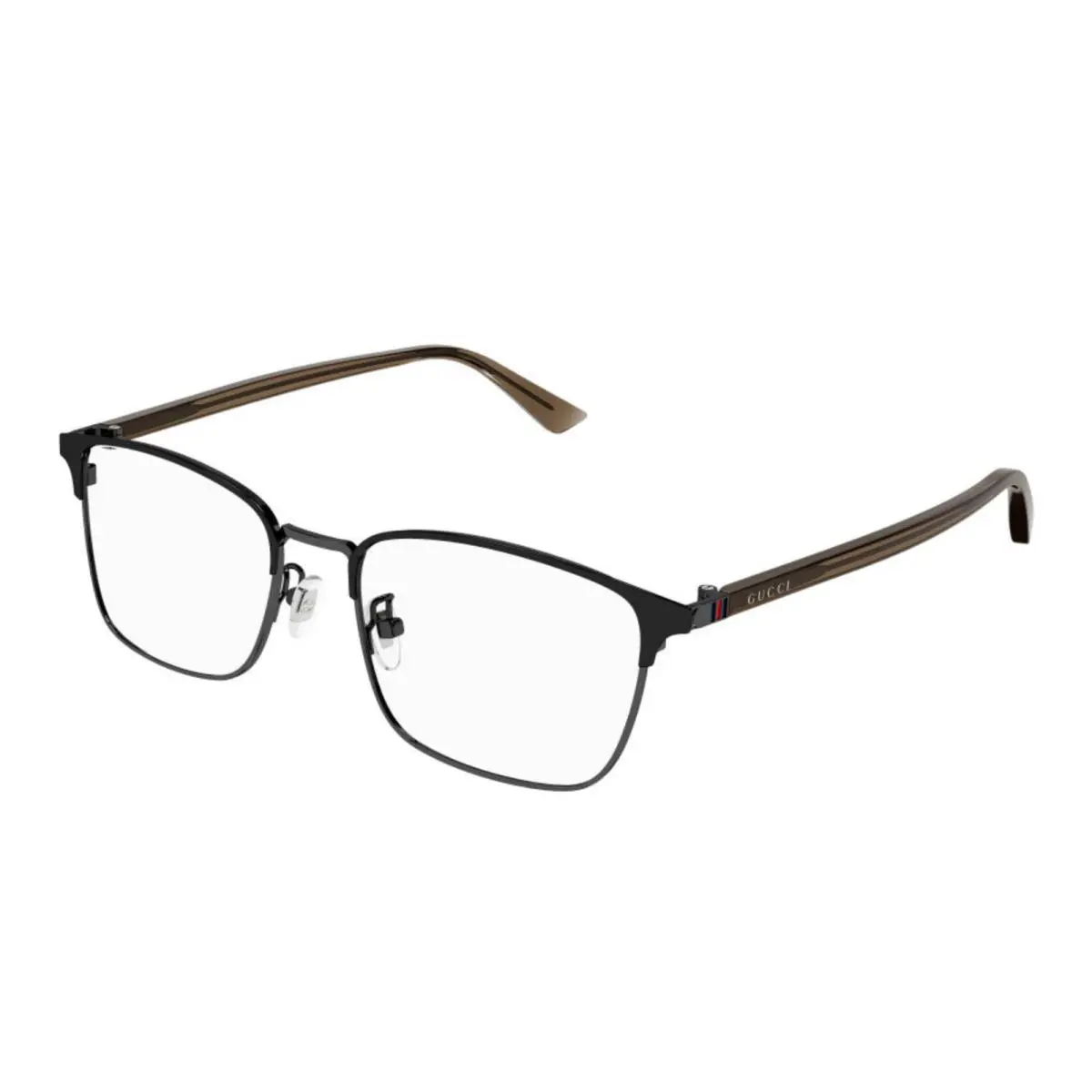 Gucci GG1124OA 003 55mm Black Square Eyeglasses Frames Only Italy