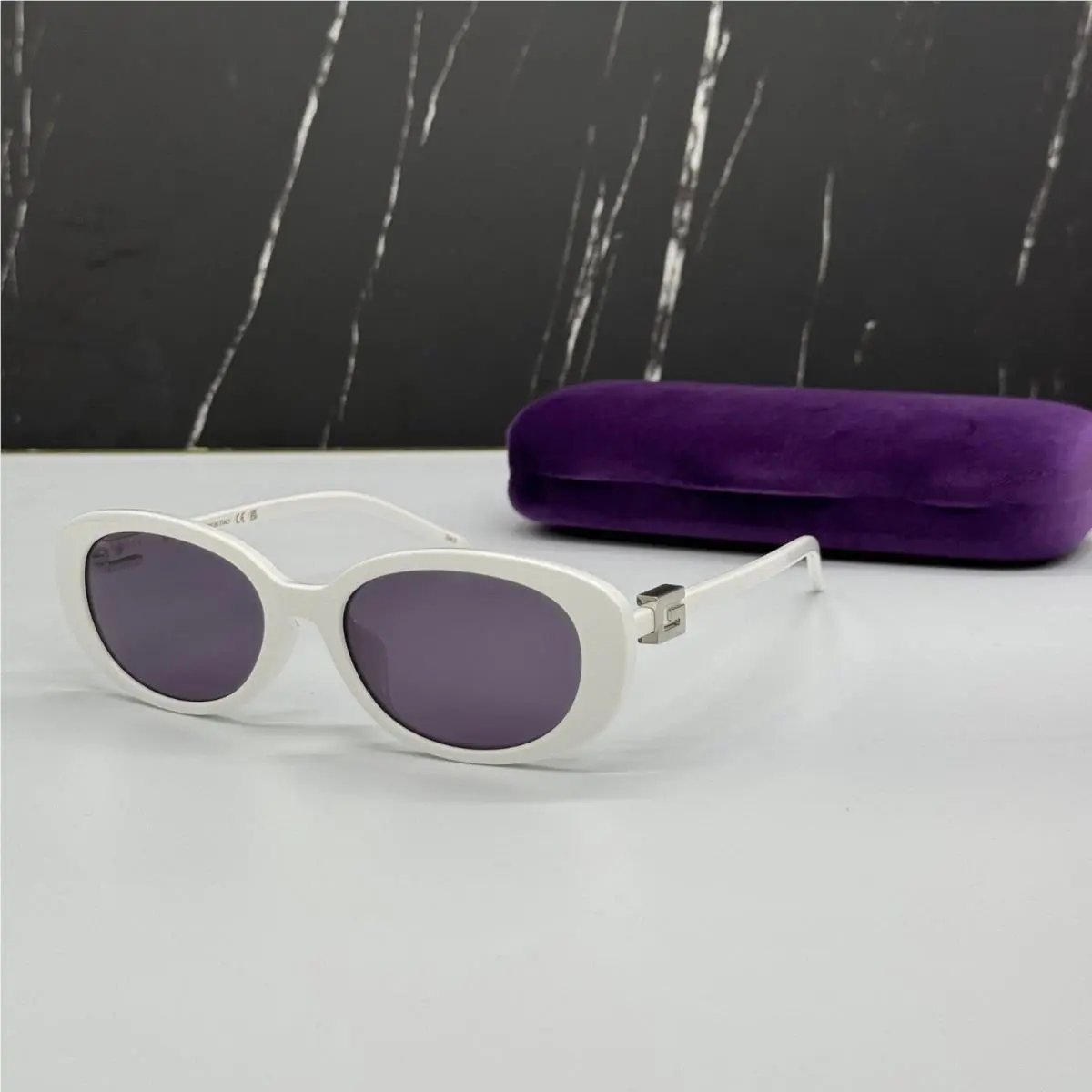 GG1684SA 006 Women White/gray Sunglasses  by Gucci