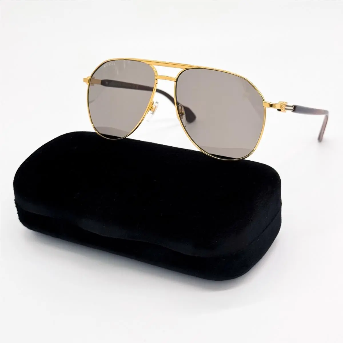 Gucci Sunglasses GG1220S 002 Gold/gray Men Eyewear Gucci