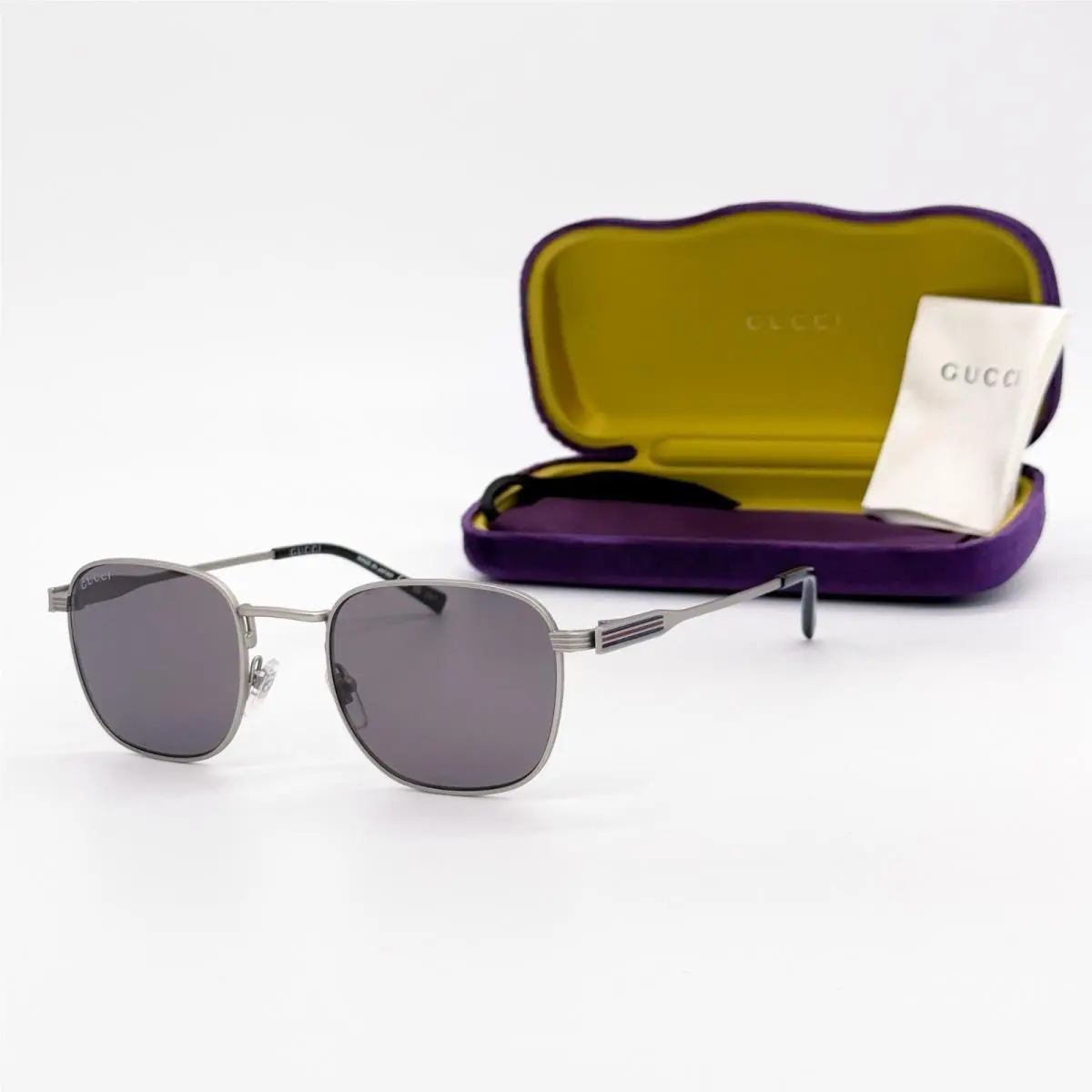 Gucci Sunglasses GG1876S 003 Silver/gray Women Eyewear Gucci